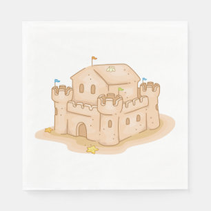 Serviette En Papier Château de Sand