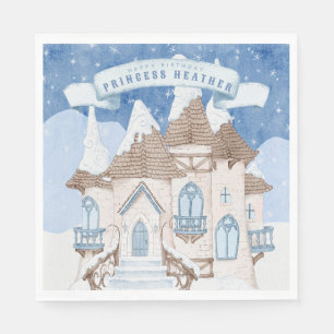 Serviette En Papier Château d'hiver neige