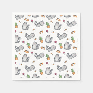 Serviette En Papier Chats