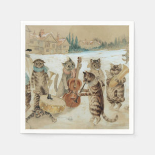 Serviette En Papier Chats Carol Chant de Louis Wain