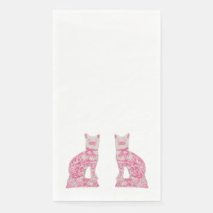 Serviette En Papier Chats Roses Staffordshire