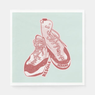 Serviette En Papier Chaussure escalade de roche