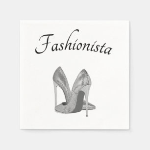 Serviette En Papier Chaussures à talons hauts de Fashionista