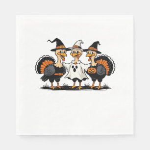 Serviette En Papier Chaussures d'automne Whimsical Citrouille Chaleur 