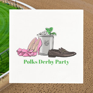 Serviette En Papier Chaussures de fantaisie pour le jour de la course 