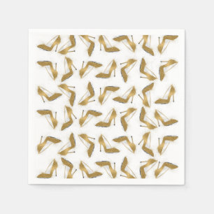 Serviette En Papier Chaussures haute talon cool à parties scintillant 