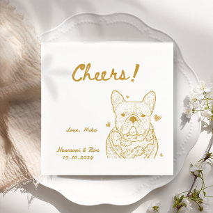 Serviette En Papier Cheers Main Drany Chien Simple Mariage