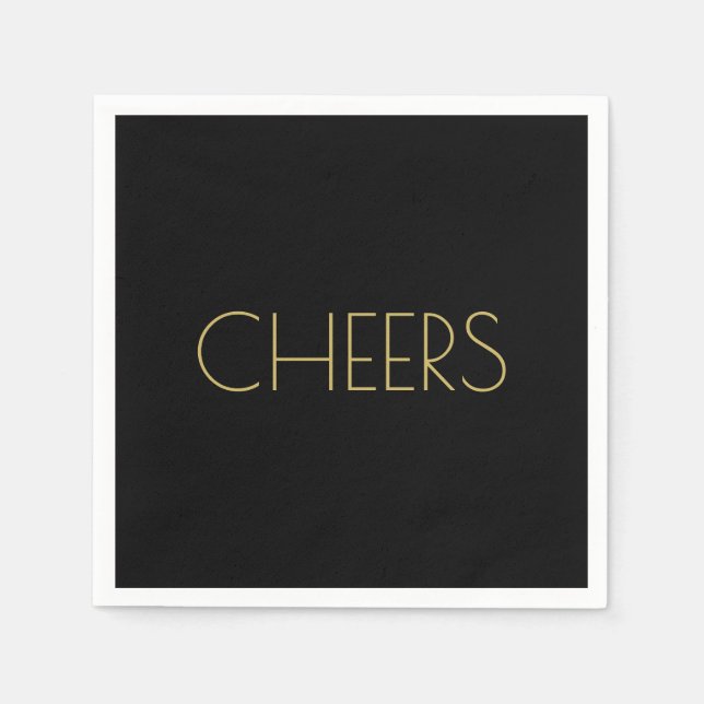 SERVIETTE EN PAPIER CHEERS NAPKINS (Devant)