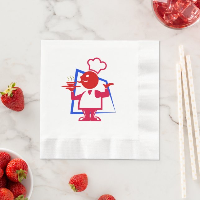 Serviette En Papier Chef (En situation)