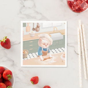 Serviette En Papier Chef cuisinier Cuisson dans la cuisine