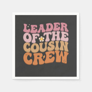 Serviette En Papier Chef de la troupe des cousins groovy rétro