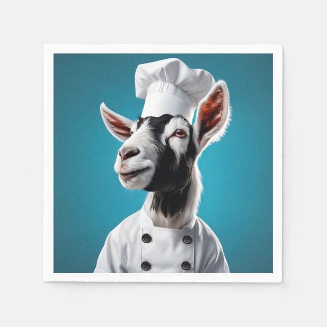 Serviette En Papier Chef Goat (Devant)