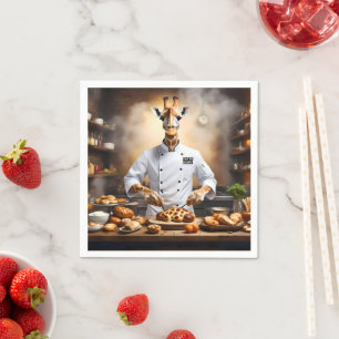 Serviette En Papier Chef Pâtissier Girafe : Atteindre de Nouveaux Souc