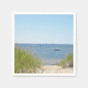 Serviette En Papier Chemin à la plage