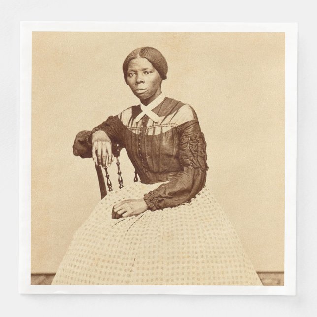 Serviette En Papier Chemin de fer abolitionniste Harriet Tubman (Devant)