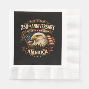 Serviette En Papier Chemise 250e anniversaire États-Unis 250e Amérique