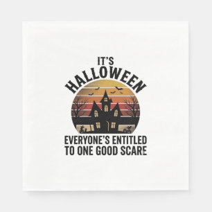 Serviette En Papier Chemise de bonne frayeur de maison hantée Hallowee