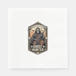 Serviette En Papier Chemise de chasseur de fantômes design de Reaper v