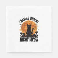 Chemise de chat zombie Halloween gravure vintage A