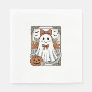 Serviette En Papier Chemise de conception de fantôme de Halloween mign