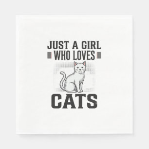 Serviette En Papier Chemise de conception de gravure vintage de fille