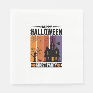 Serviette En Papier Chemise de maison hantée de fête de fantôme de Hal