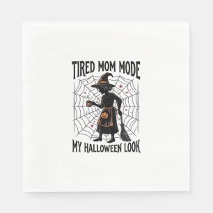 Serviette En Papier Chemise de maman Halloween Costume fatigué Graphiq