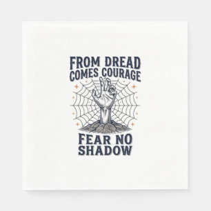 Serviette En Papier Chemise de motivation d'horreur avec citation de c