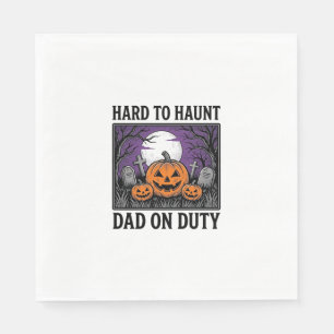 Serviette En Papier Chemise de papa Halloween difficile à hanter drôle