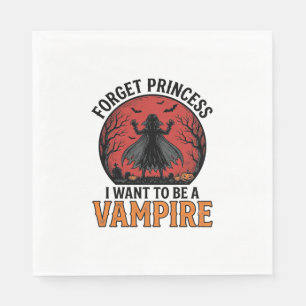 Serviette En Papier Chemise de princesse vampire rétro épouvantable Ha
