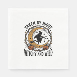 Serviette En Papier Chemise de sorcière vintage prise sorcière Hallowe