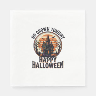 Serviette En Papier Chemise Halloween ensorcelée avec l'art de manoir