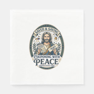 Serviette En Papier Chemise Jésus Coupon Frugalité Foi Basée Desig