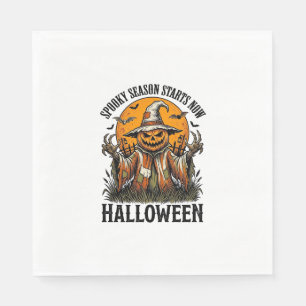 Serviette En Papier Chemise sorcière citrouille épouvantail Halloween 