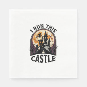 Serviette En Papier Chemise Vintage Château Ensorcelé Halloween Sorciè