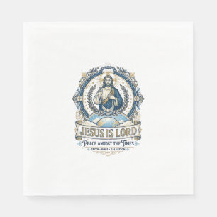 Serviette En Papier Chemise Vintage Eschatologie Prophétie Jésus Chrét
