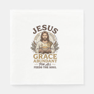Serviette En Papier Chemise Vintage Jésus Bowling Graphique Chrétien_1