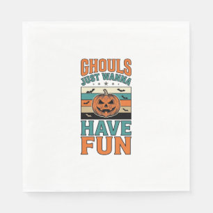 Serviette En Papier Chemises Halloween Les Ghouls Anciens Veulent S'am