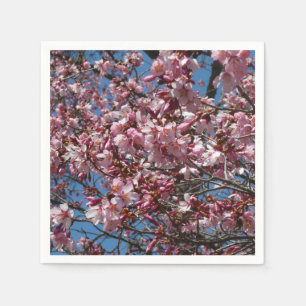 Serviette En Papier Cherry Blossoms et Blue Sky Spring Floral