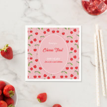 CHERRY Invitation de fête d'anniversaire