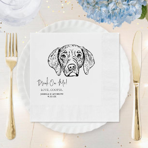 Serviette En Papier Chesapeake Chien Personnalisé Chien Mariage Napkin