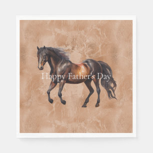 Serviette En Papier Cheval Brown occidental