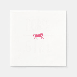Serviette En Papier Cheval Fille Chevaux Ferme Agriculture Cowgirl Rid