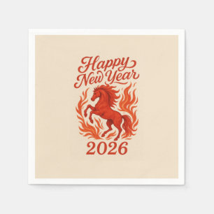 Serviette En Papier Cheval Rouge 2026
