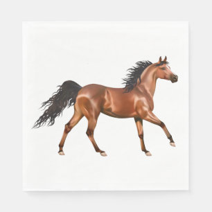 Serviette En Papier Cheval Western Country Cowboy Equestria Cowgirl