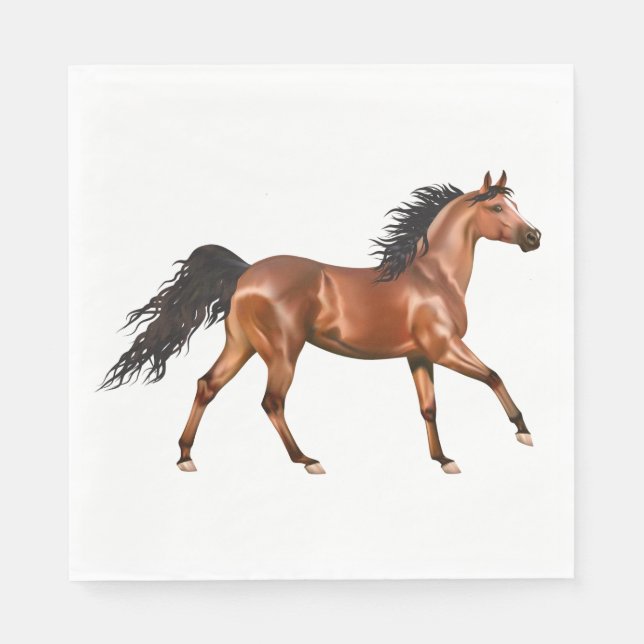 Serviette En Papier Cheval Western Country Cowboy Equestria Cowgirl (Devant)