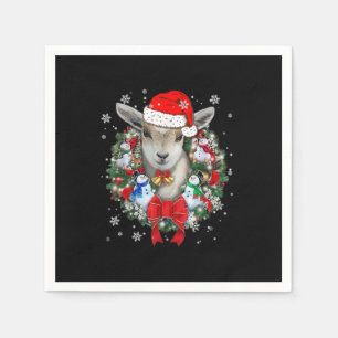 Serviette En Papier Chèvre Noël Ornament Décoration Cadeau Noël Cadeau