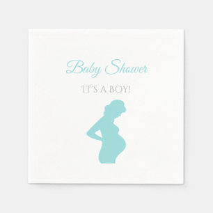 Serviette En Papier Chic Boy Baby shower Femme Enceinte Bump bébé