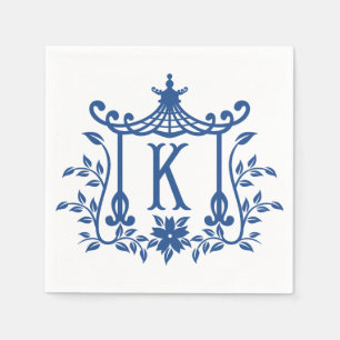 Serviette En Papier Chic Pagode Monogram K Napkins