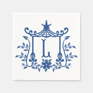Serviette En Papier Chic Pagode Monogram L Napkins